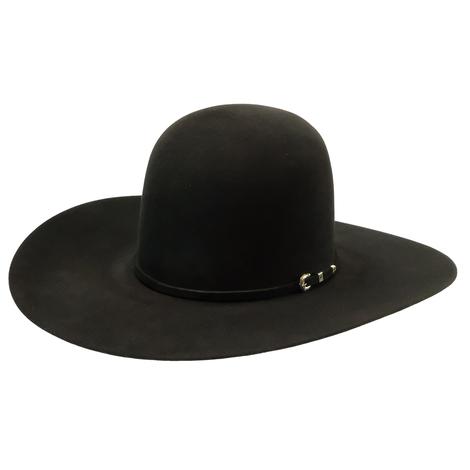 South Texas Tack Horseman 10X 4.5" Brim Black Felt Hat